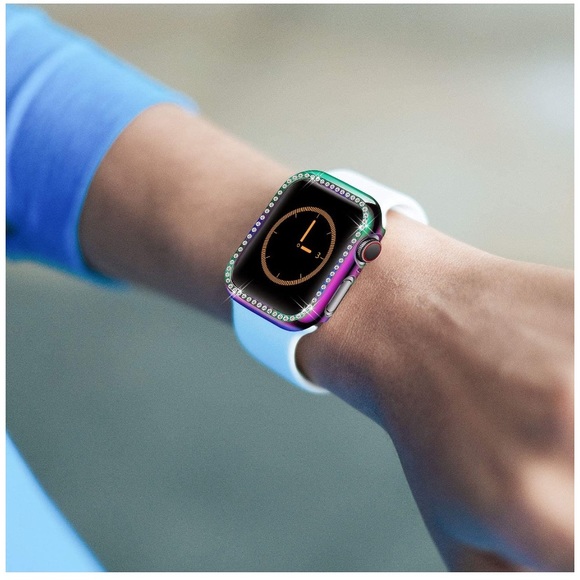 Iridescent Apple Watch Case Diamond Rhinestone - Picture 4 of 6